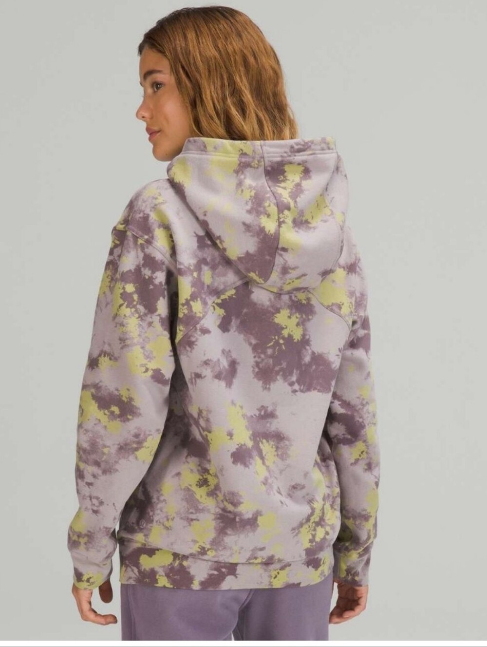 Lululemon All Yours Hoodie Orbital Tie Dye Mauve Grey Multi - Picture 2 of 16
